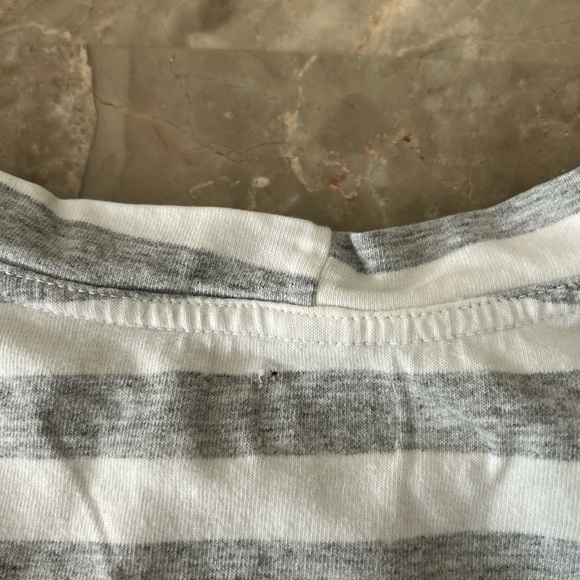 Vintage 90s Guess Jeans USA Striped Tee Shirt Mens S 22x27 - Picture 5 of 7